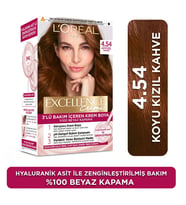 Loreal Excellence Creme Saç Boyası 4.54 Koyu Kızıl Kahve