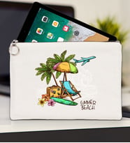 BK Gİft Yaz Temalı-9 Tablet Çantası 30x21cm(12 Renk Seçeneği), Ipad Çantası, Baskılı Tablet Kılıfı (Ham)