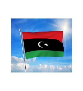 Libya Devleti Bayrağı Premium Raşel Kumaş 100x150 cm