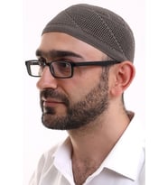 Dantel Pamuklu Triko Makine Örme Takke Açık Kahve
