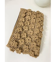 kadın çiçekli clutch