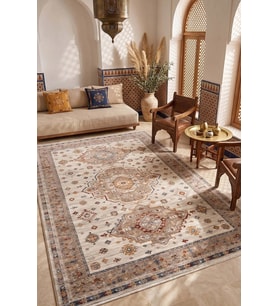 Hoom Rugs Otantik 2608 Multi Vintage Desenli Salon Halısı