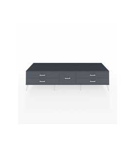 Kronos TV Ünitesi 5 Çekmeceli  220x59x51 Antrasit-Çam/Antrasit