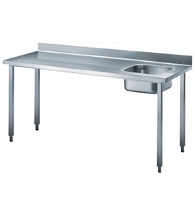 Electrolux Professional Şef Çalışma Tezgahı, Sırtlı, Evyeli (sağda) - 1800 Mm BTD18R7N