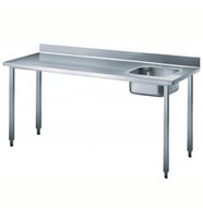 Electrolux Professional Şef Çalışma Tezgahı, Sırtlı, Evyeli (sağda) - 1800 Mm BTD18R7N