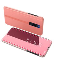 Xiaomi  Redmi 8 Uyumlu Aynalı Kapaklı Lüx Kılıf (Rose - Gold)