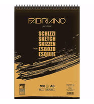 Fabriano Sketch Spiralli Çizim Defteri 90g A3 100 Yaprak