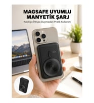 Mey İthalat® Kablosuz ve Kablolu Kullanım Sunan Taşınabilir Powerbank Yeni Nesil