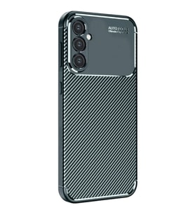 Samsung Galaxy A26 Kılıf Auto Focus Karbon Kapak - Koyu Yeşil