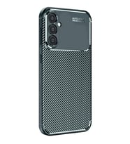 Samsung Galaxy A26 Kılıf Auto Focus Karbon Kapak - Koyu Yeşil