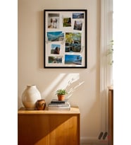 Kişiye Özel Çoklu Polaroid Seyahat Kolajı, Siyah Çerçeveli Duvar Tablosu