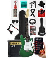 Midex AGE-80GR Amfili Full Elektro Gitar Seti 4/4 Yetişkin 39 İnç Green