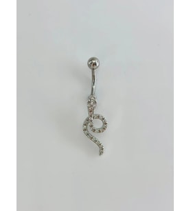 Yılan Detaylı Göbek Piercing - Pg0157