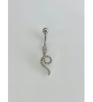 Yılan Detaylı Göbek Piercing - Pg0157