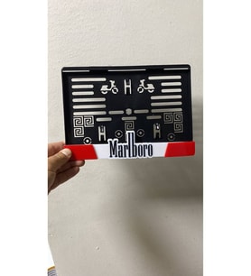 Marlboro motor plakalık 1.Kalite Kabartmalı plakalık