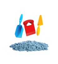 Eğitici Kinetik  Kum Aksesuarlı Kinetik Oyun Kumu (1000 Gr.)  Art Sand Kumu-MAVİ