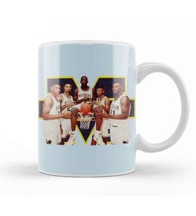 Michigan The Fab 5 Team Kupa Bardak Porselen