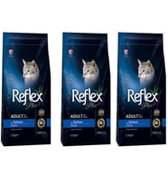 Reflex Plus Somon Balıklı Yetişkin Kedi Maması 1,5 Kg 3'Lü Set