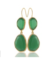 Kadir Jewellery 22 Ayar Altın Kaplama Kadın Sallantılı Küpe -El İşçiliği Ve Hipoalerjenik Küpe