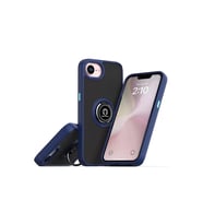 İphone 16E Montreal Yüzüklü Kapak - Lacivert