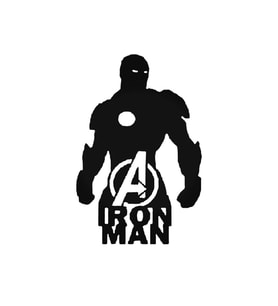 Iron Man Tasarım Oto Sticker 20 Cm