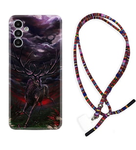Samsung A23 A31 A32 A50 A51 A52 A53 A70 Kılıf Boyun Asklı Rasta Silikon Dark Deer 1786