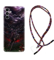 Samsung A23 A31 A32 A50 A51 A52 A53 A70 Kılıf Boyun Asklı Rasta Silikon Dark Deer 1786