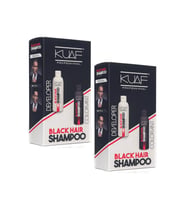 Kuaf Beyaz Saç Sakal Giderici Siyah Şampuan Set - Black Hair Shampoo 2x500ml