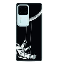 Vivo V30 Kılıf Desenli Silikon Platinium Series Astronot 519