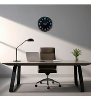 River World Duvar Saati Metal 40 cm'lik Silver Shadow
