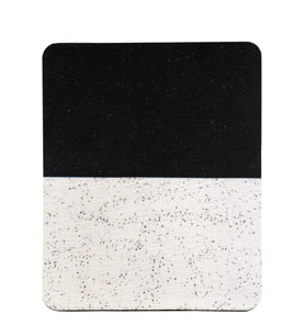 Siyah Beyaz Kum Desen Tip Kaymaz Taban Optik Bilgisayar Notebook Mouse Pad 17,5x21,5cm Mouspad