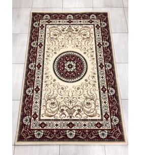 Saray Halı Klasik 11105 R-1 Kırmızı Göbekli 150X230 Halı 4 M2 !