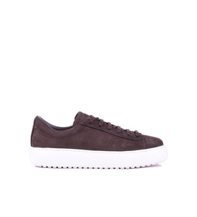 Shoetyle - Hakiki Nubuk Deri Kahverengi Erkek Sneaker - 666-01-0346