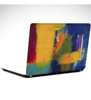 Sarı Renkler Soyut Laptop Sticker 19 inch (40,5X27CM)