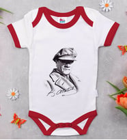 BK Kids Atatürk Temalı Kırmızı Bebek Body Zıbın-17