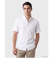 LCWAIKIKI Classic Beyaz Regular Fit Kanvas Erkek Gömlek