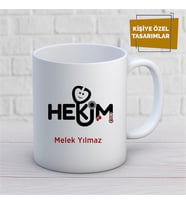 Kişiye Özel İsim Yazılabilir Hekim Kupa Bardak