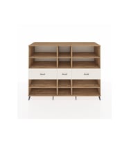 Kronos Dolap 9 Raflı 3 Çekmeceli  220x59x163 Çam-Çam/Aytaşı