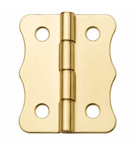 Sarı 100 Adet Papatya Menteşe Düz 40x30 mm - Dekoratif Çerçeve Fener Sandık Kutu Menteşesi
