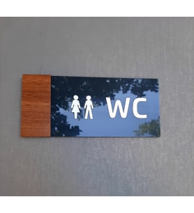 Wooden Serisi WC Yönlendirme Tabelası
