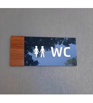 Wooden Serisi WC Yönlendirme Tabelası