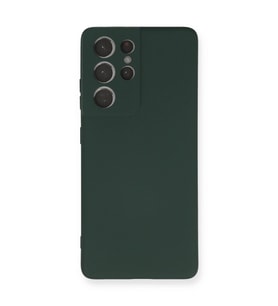 Galaxy S21 Kılıf Nano İçi Kadife - Koyu Yeşil