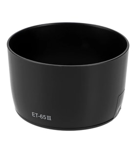 Ayex ET-65III Parasoley – Canon EF 85mm / 100mm / 135mm / 70-210mm / 100-300mm ile Uyumlu Lens Hood (Siyah)