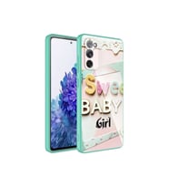 Samsung Galaxy S20 FE Uyumlu Kılıf Kamera Korumalı Desenli Sert Silikon Zore Epoksi Kapak (Model 5)