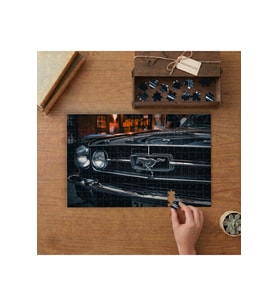 Lüks Siyah Araba Tasarımı 240 parça Ahşap Puzzle Ahşap Kutuda MP01020