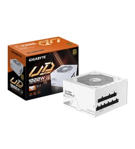 GIGABYTE 1000w 80+Gold GP-UD1000GM PG5 ICE Tam Modüler Power Supply Beyaz