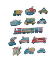 Araçlar Vehicles / 13 Adet Puzzle Yapboz Puzzle / 82 Parça (Çok Renkli)