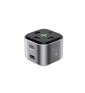 Promate Telefon Şarj Istasyonu Çoklu Şarj 80 W 3 Usb Ve 2 Type-c Girişi - Powercube-pd80 POWERCUBE-PD80 (Siyah-Gri)