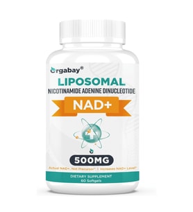 Orgabay Lıposomal N.A.D+ 500mg, High Absorption,TMG 250mg,Than Nicotinamide Riboside,60 Softgels.47.