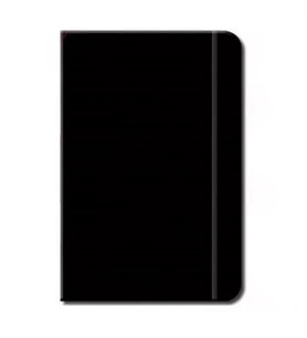 Deffter Kara Lastikli Defter Serisi Defter 15x22.5 96 Sf.Düz Siyah 64093-5